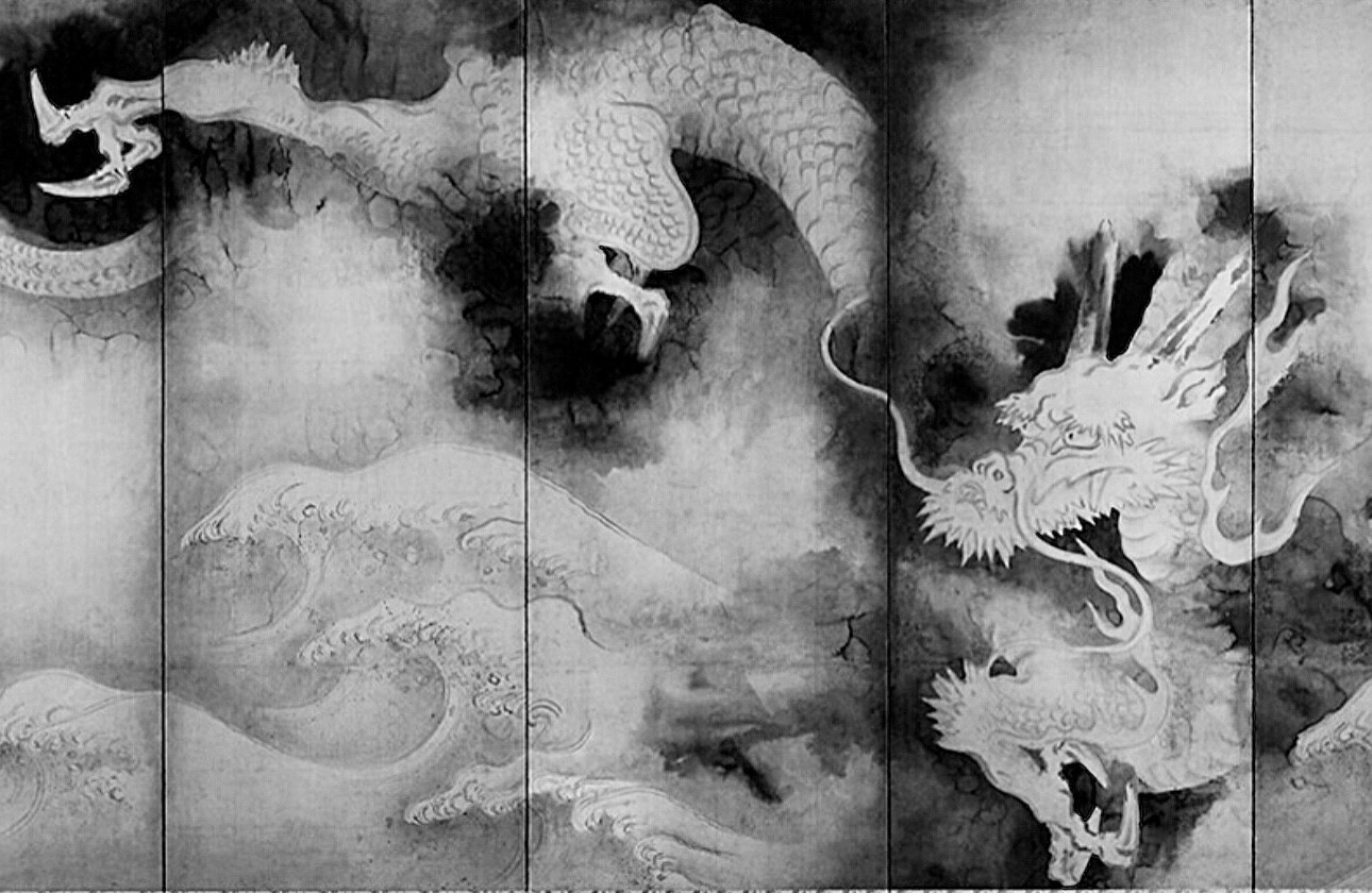 辰年の龍の水墨画「俵屋宗達の雲龍図」を描く!(6回コース) | よみうりカルチャー川崎