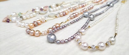 手作りパールネックレス 5/1