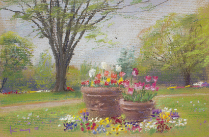 季節を感じる　パステル・水彩スケッチ