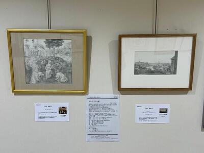 えんぴつで名画廊下展1.jpg